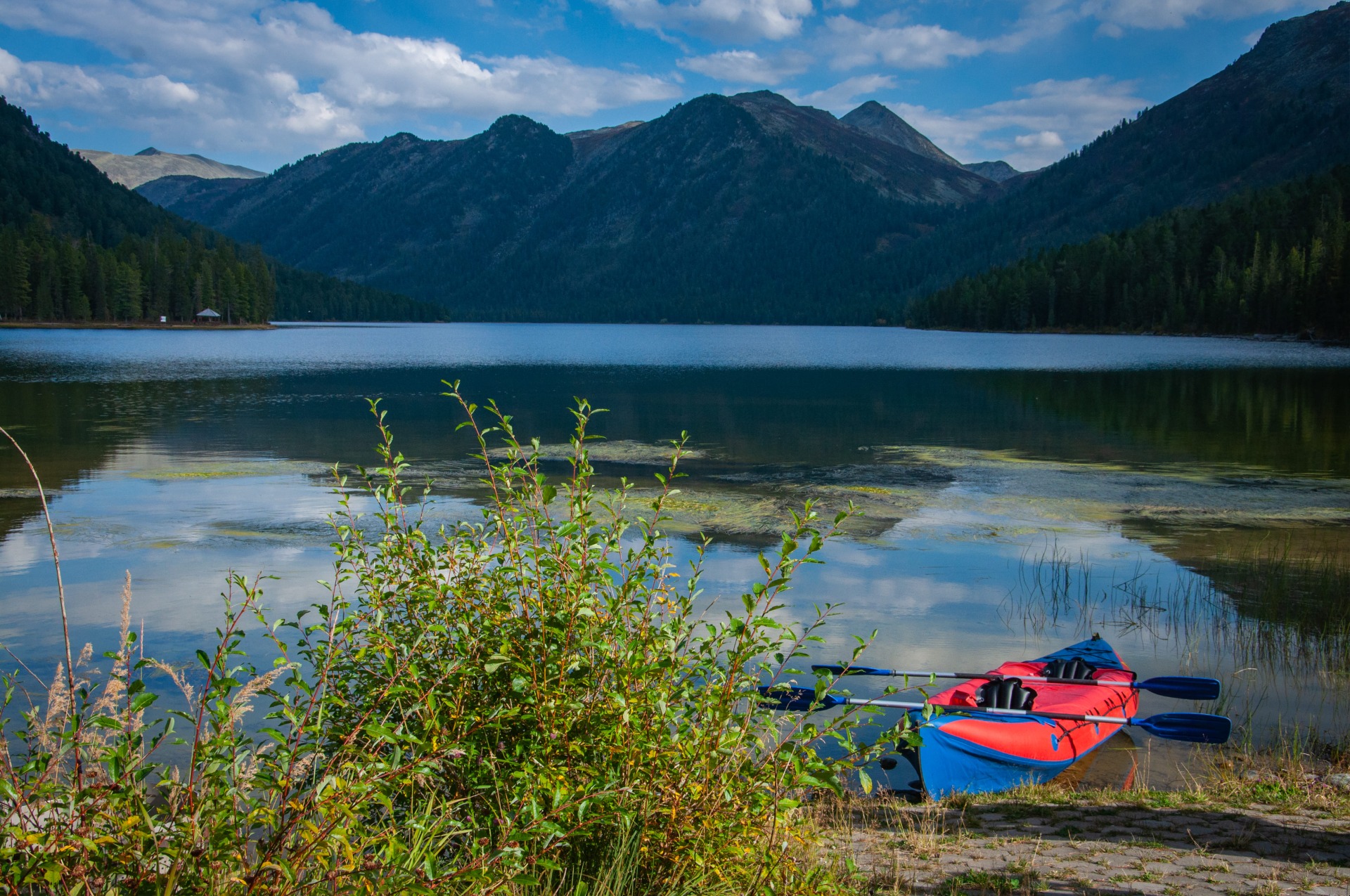 Rakhmanov springs lake in the Kazakh Altay