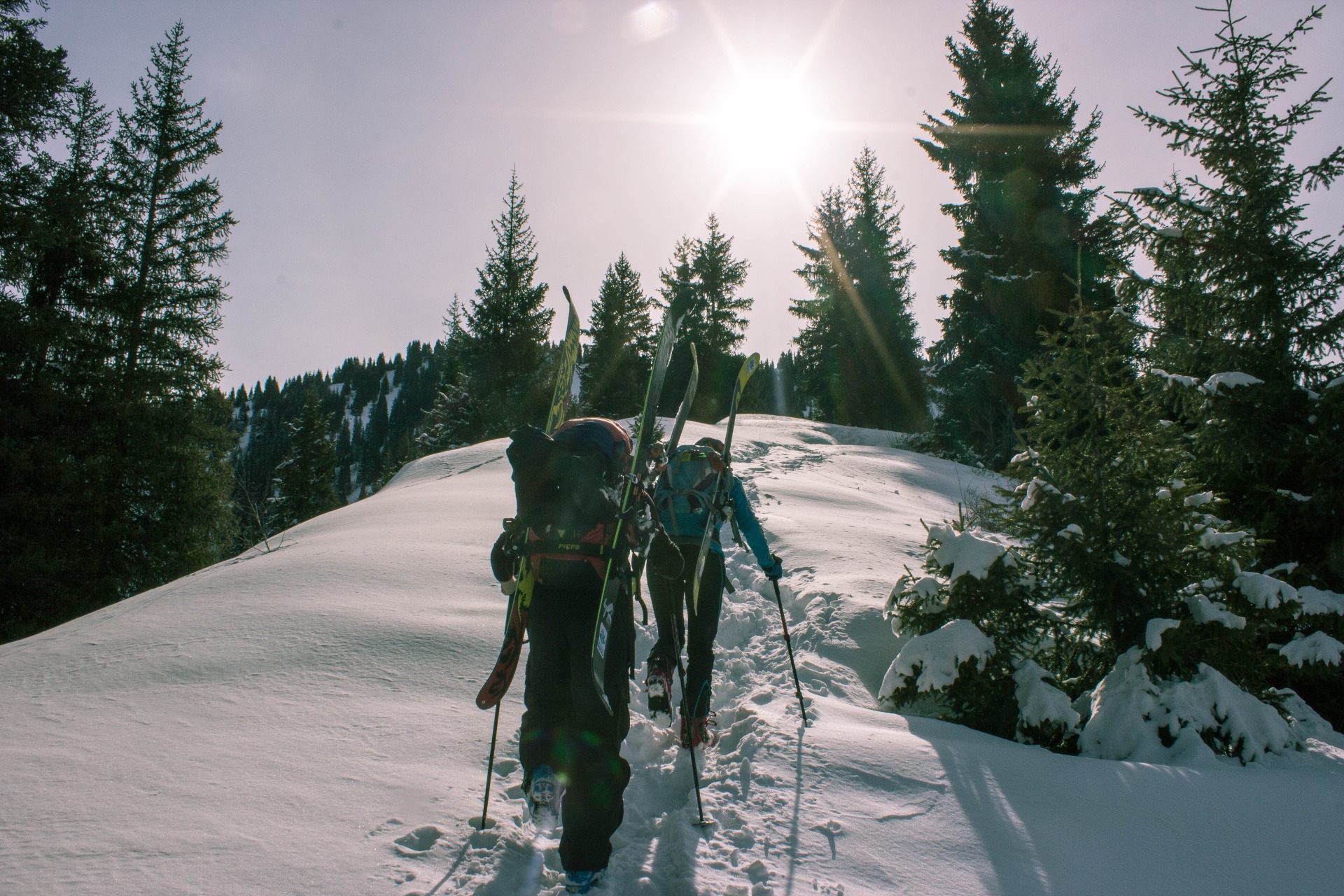 climbing Bukreev peak