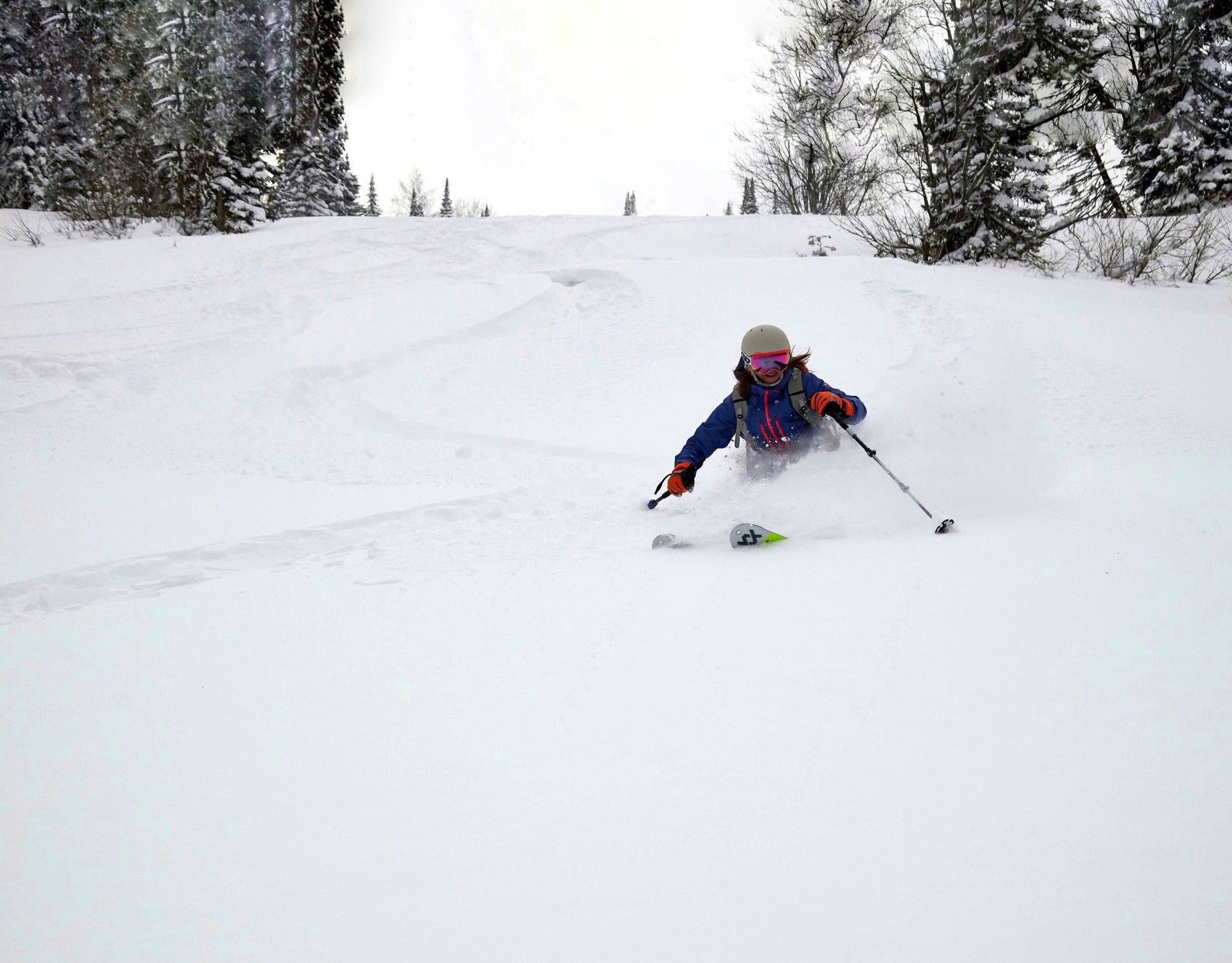 powder skiing in the Altai mountains