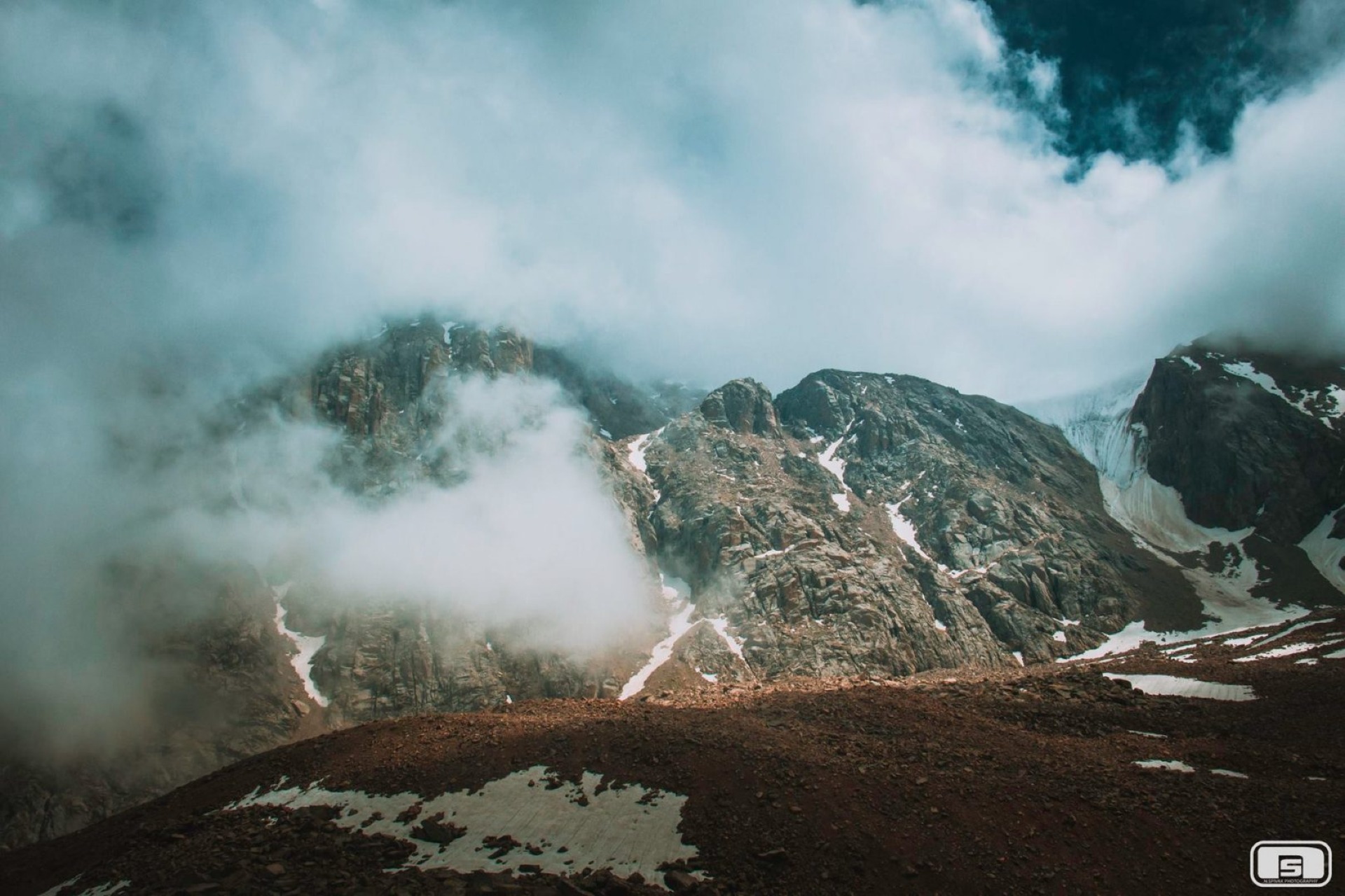 camping in June in Shymbulak ski resort