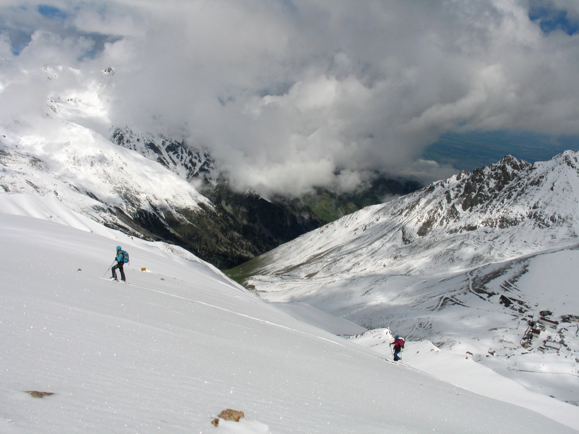 Ski touring in Cosmostation Almaty Kazakhstan