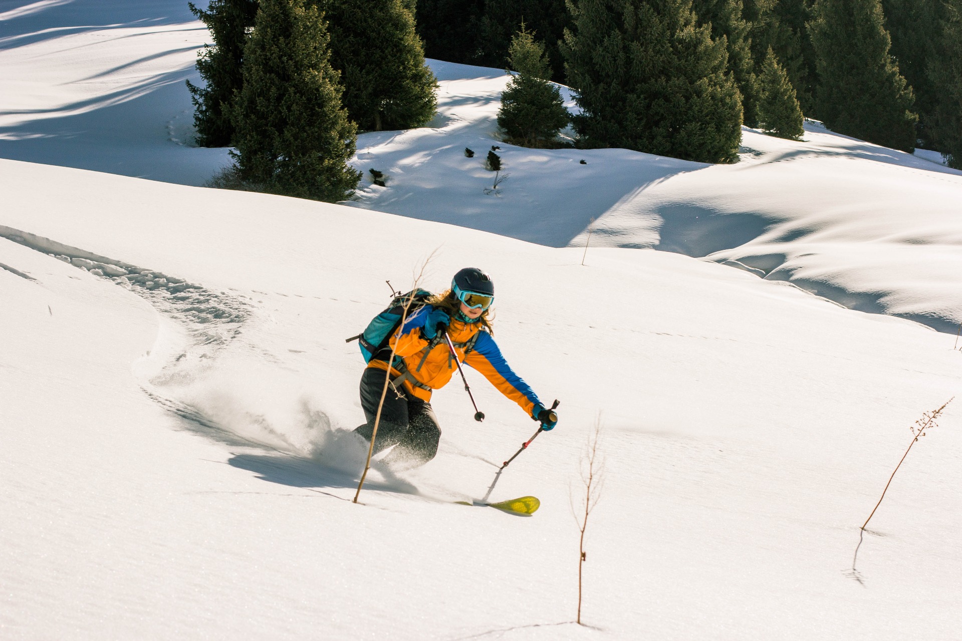 skiing in Almatau gorge Al