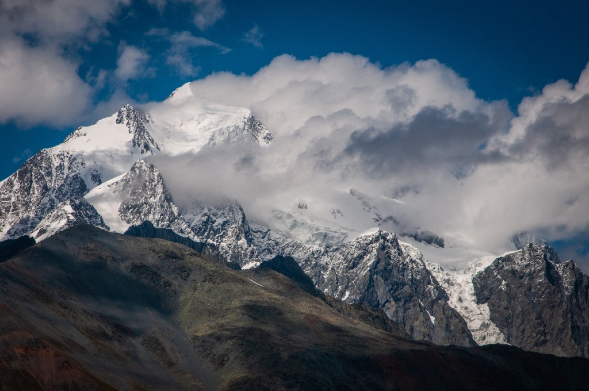 Belukha mountain in the Altai in Kazakhstan