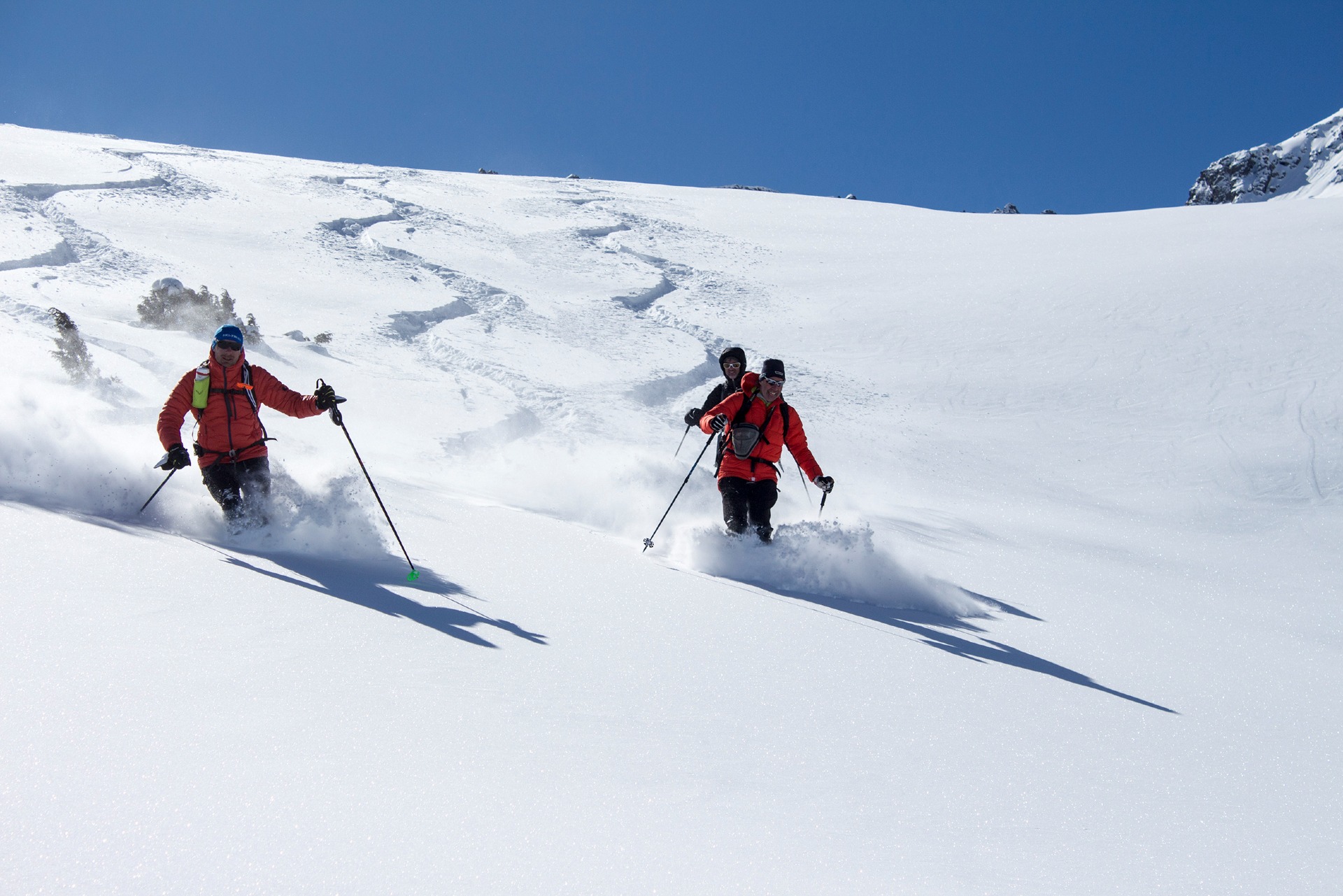 freeride  powder in Jyrgalan Kyrgyzstan