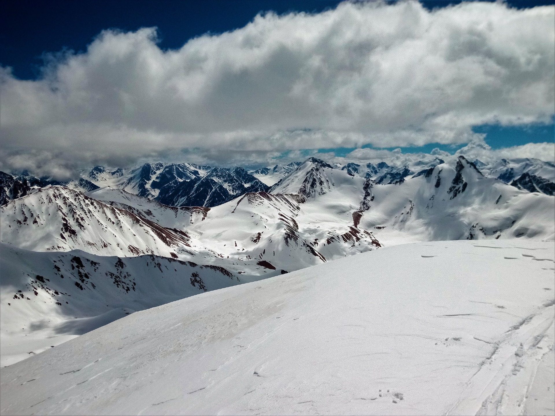 View Locomotiv peak and SGU peak and Tuyuk-su valley