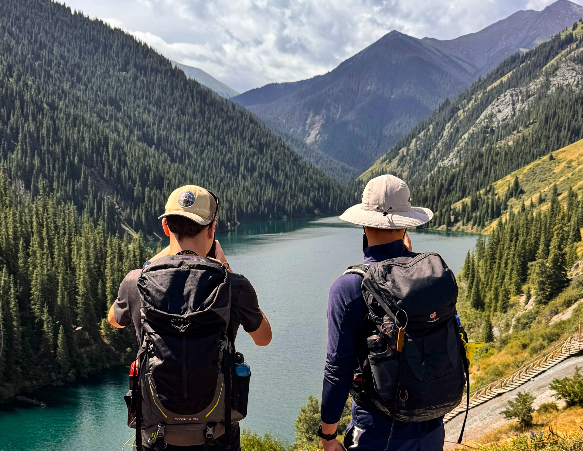 Hiking and visiting Kolsay lake in Kazakhstan