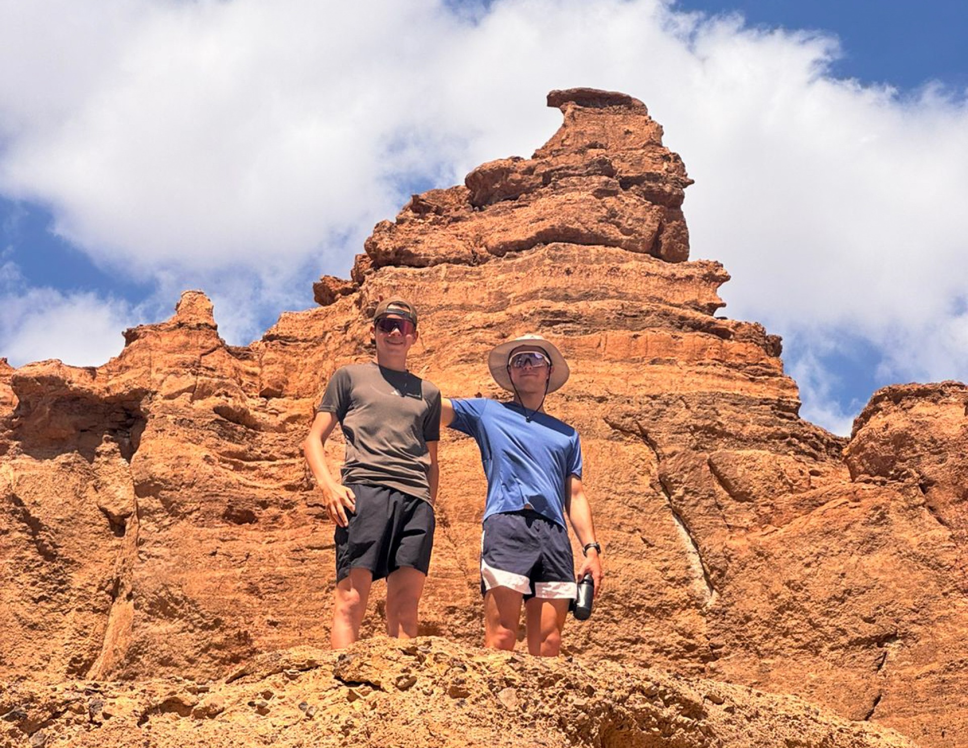 Hiking in Charyn canyon in Almaty, Kazakhstan 