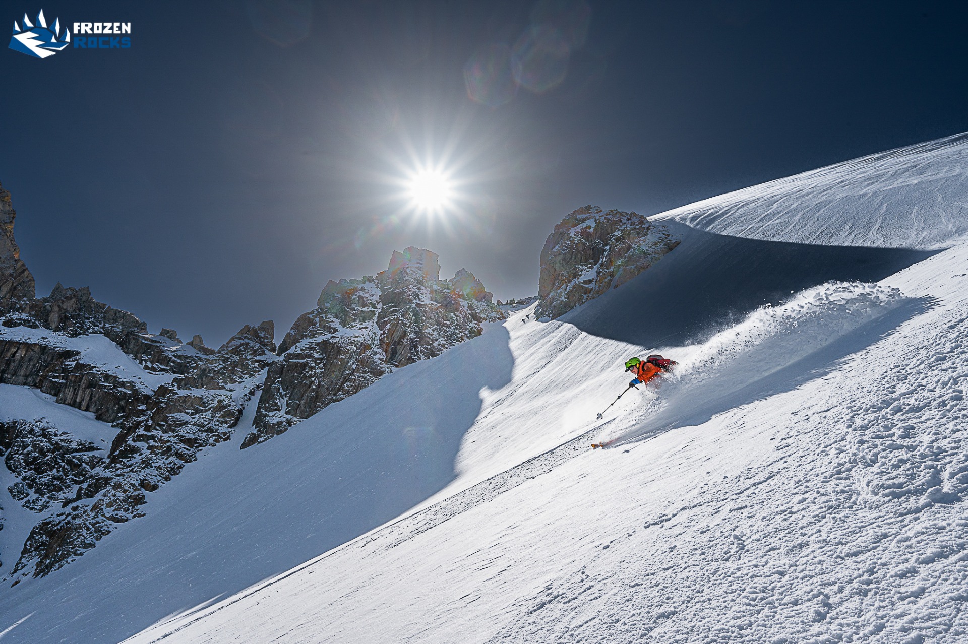 ski touring on Tuyuk-su glacier