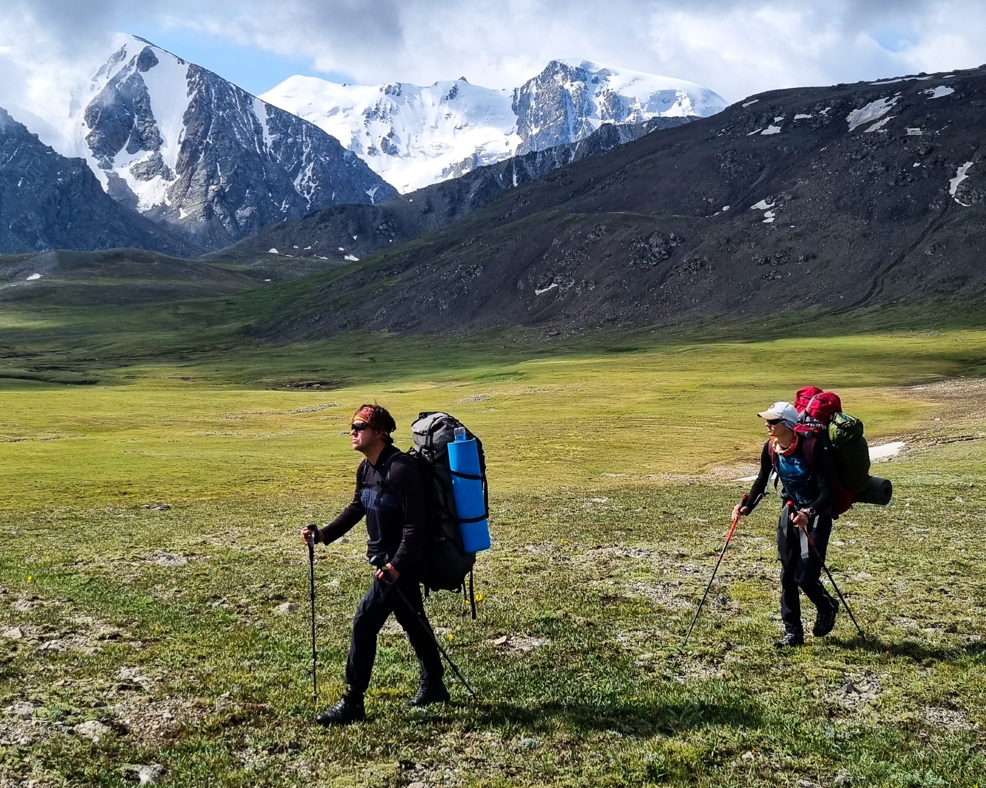 trekking on the Turgen plateau with a beautiful view