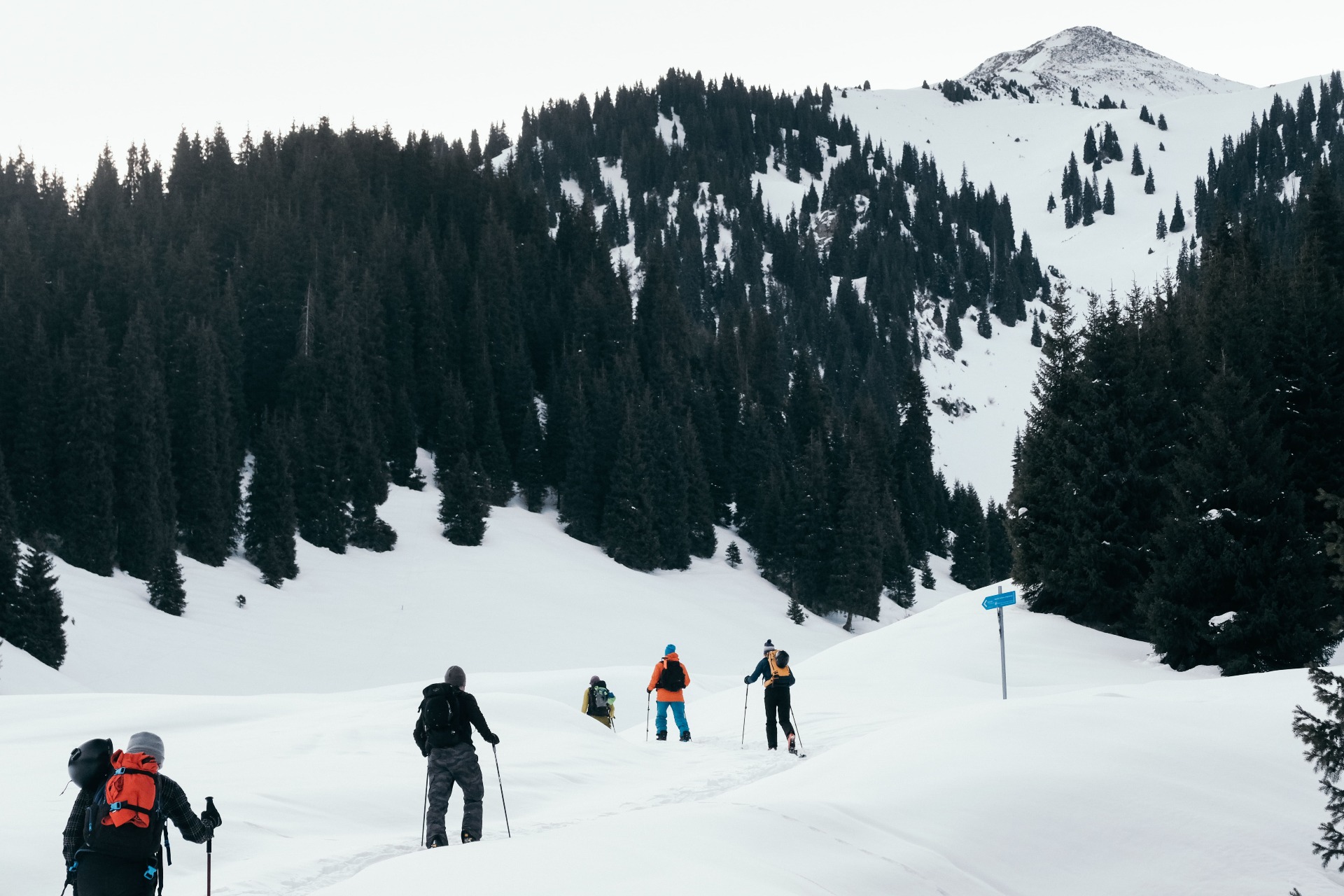 ski touring in Butakovka gorge Almaty