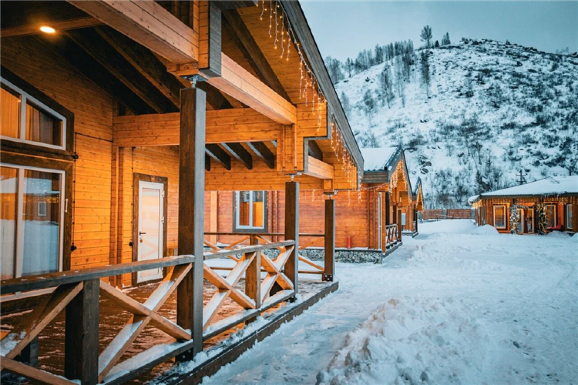 mountain hotel in Ridder city in the Altay