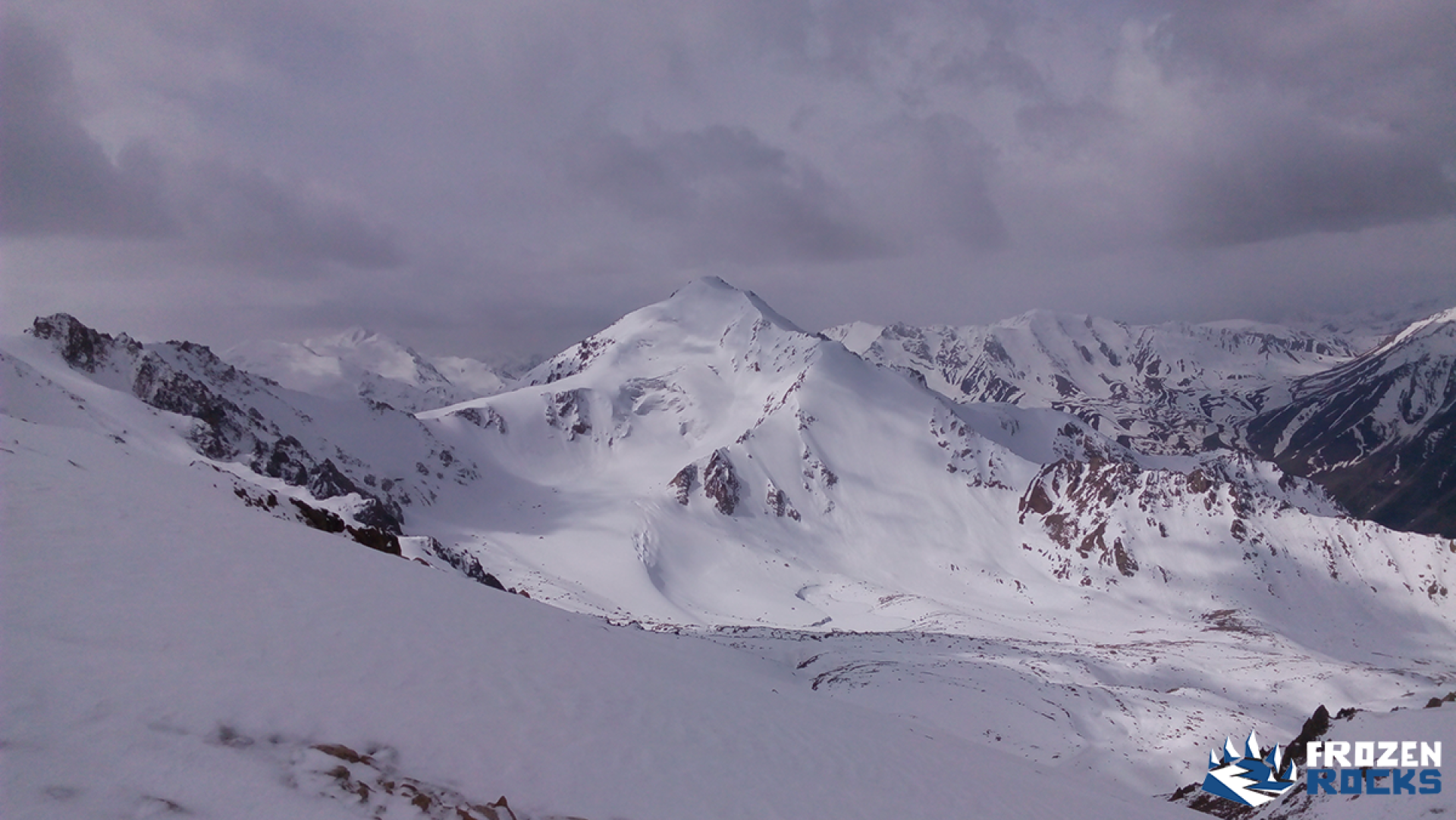 Soviet peak - backcountry above the Big Almaty lake